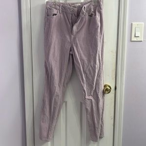 Pacsun Purple Ribbed Straight Leg Mom Jeans Size 28